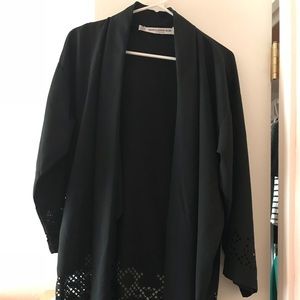 Something Else by Natalie Wood Laser-Lace Kimono